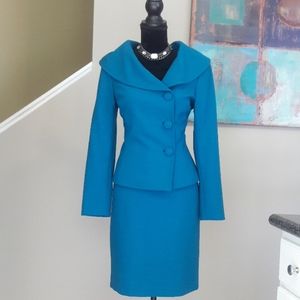 Tahari/ Turquoise/ 2 Pc. Skirt Suit